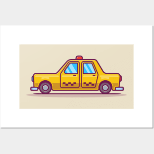 Taxi Cartoon Posters and Art